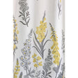 Zenna Home 72 in. H X 70 in. W yellow Flowers Shower Curtain Fabric
