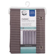 Zenna Home 72 in. H X 70 in. W Gray Shower Curtain Fabric