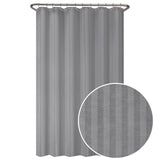 Zenna Home 72 in. H X 70 in. W Gray Shower Curtain Fabric