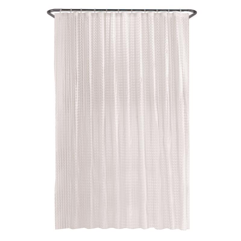 Zenna Home 72 in. H X 70 in. W Clear Shower Curtain Liner PEVA