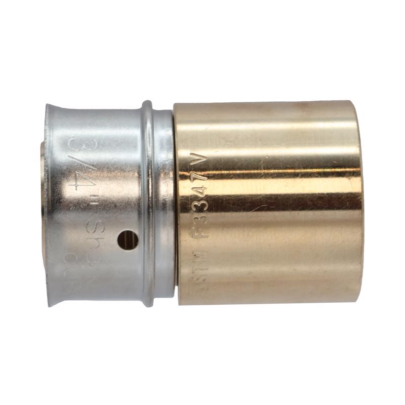 SharkBite PEX Press 3/4 in. Press each X 3/4 in. D Female Sweat each Brass Female Sweat Adapter