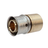 SharkBite PEX Press 1/2 in. Press each X 1/2 in. D Female Sweat each Brass Female Sweat Adapter