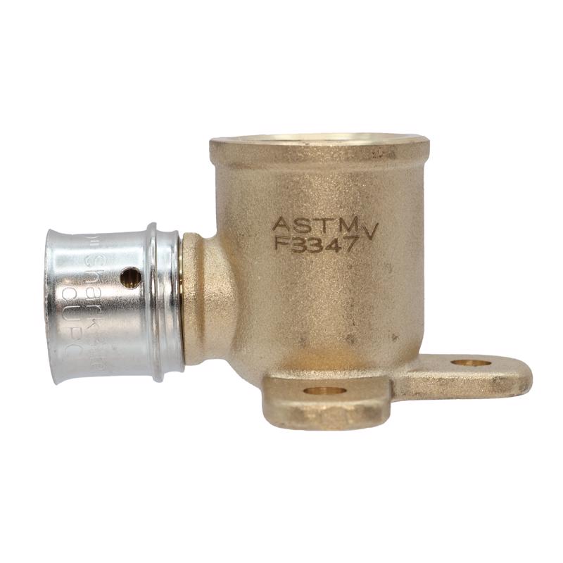 SharkBite PEX Press 1/2 in. Press each X 1/2 in. D FNPT each Brass Drop Ear Elbow