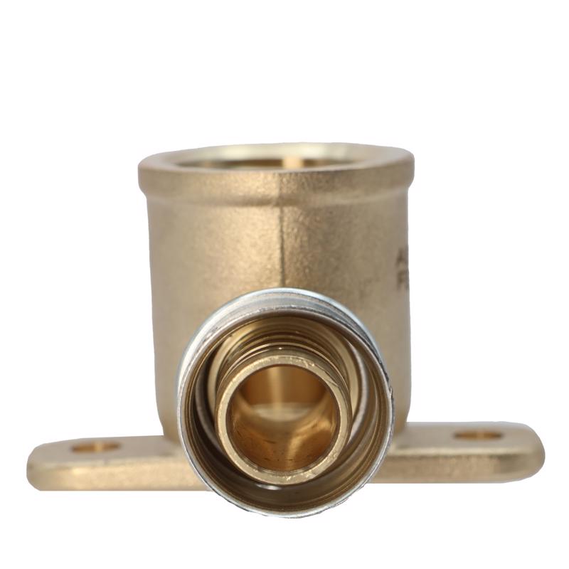SharkBite PEX Press 1/2 in. Press each X 1/2 in. D FNPT each Brass Drop Ear Elbow