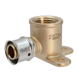 SharkBite PEX Press 1/2 in. Press each X 1/2 in. D FNPT each Brass Drop Ear Elbow