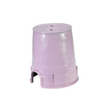 NDS 6.5 in. W X 6.5 in. D X 9.25 in. H Round Valve Box Purple