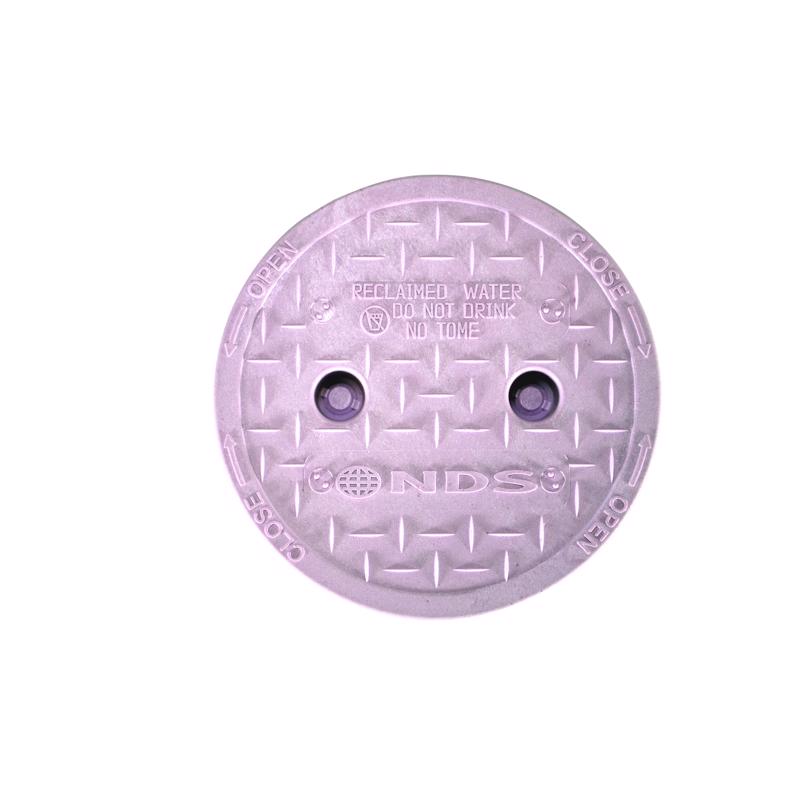 NDS 6.5 in. W X 6.5 in. D X 9.25 in. H Round Valve Box Purple