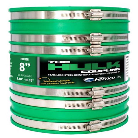 Hulk Fernco 8 in. Push X 8 in. D Push PVC 10 in. Coupling 1 pk