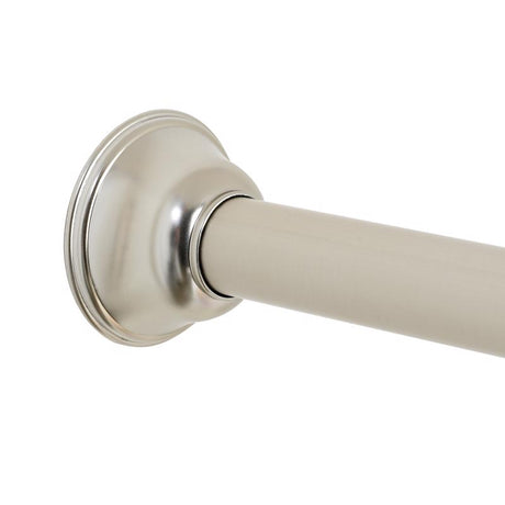 Zenna Home Shower Tension Rod 72 in. L Brushed Nickel Silver