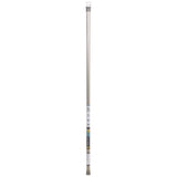 Zenna Home Shower Tension Rod 86 in. L Brushed Nickel Silver