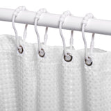 Zenna Home White Plastic Shower Curtain Rings 12 pk