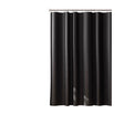 Zenna Home 74 in. H Black Shower Curtain Fabric