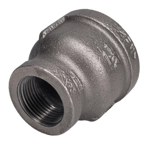 STZ Industries 1-1/2 in. FPT each X 1 in. D FIP Black Malleable Iron Reducing Coupling