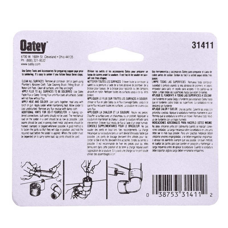 Oatey Abrasive Sandcloth Aluminum Oxide 1 pc