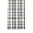Zenna Home 72 in. H X 70 in. W Gray Stripe Shower Curtain Polyester