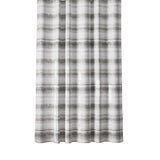 Zenna Home 72 in. H X 70 in. W Gray Stripe Shower Curtain Polyester