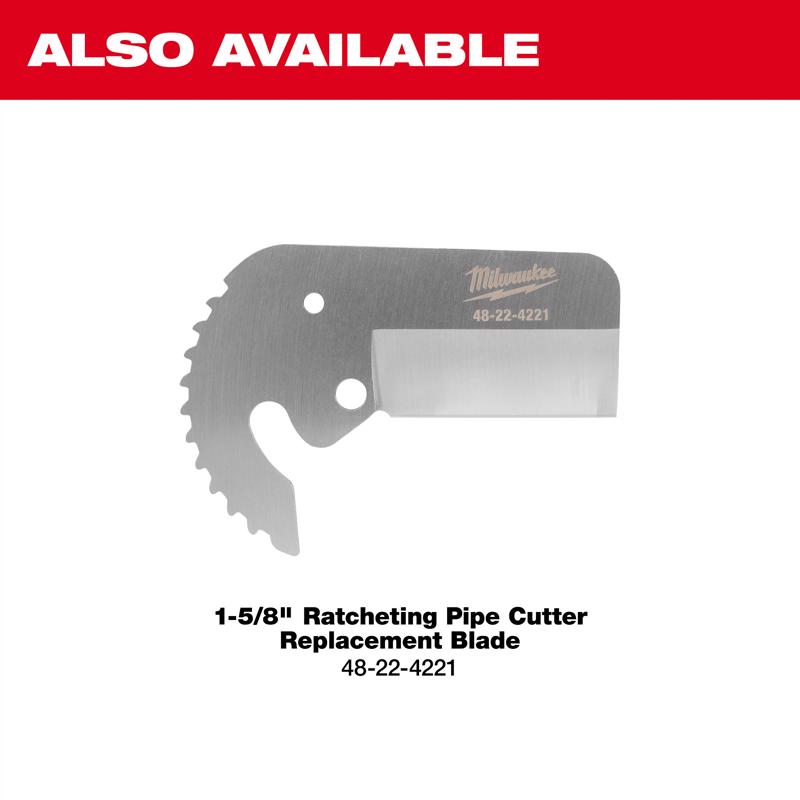 Milwaukee 1-5/8 in. Ratcheting Pipe Cutter Red 1 pc