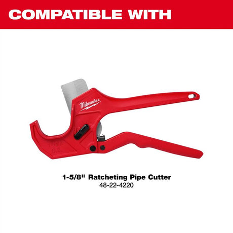 Milwaukee 1-5/8 in. Ratcheting Pipe Cutter Replacement Blade Silver 1 pc