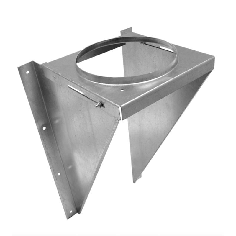 Selkirk Sure-Temp 6 in. D X 12 in. L Stainless Steel Wall Support Kit
