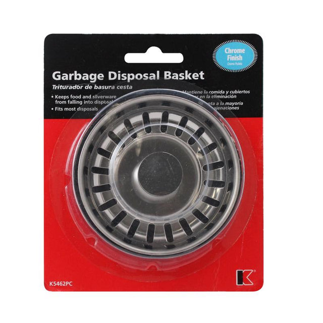 Keeney Garbage Disposal Strainer Chrome Stainless Steel 3-1/5 in.