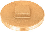 PLUG RAISED 3.5"BRASS