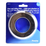 Plumb Pak Chrome Plated Plastic Floor/Ceiling Plate 1.5 in.