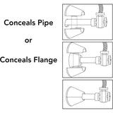 Plumb Pak Chrome Plated Plastic Deep Flange