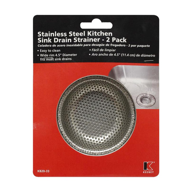 Keeney Chrome Mesh Kitchen Sink Strainer