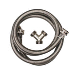 Plumb Pak 3/4 in. FHT each X 3/4 in. D FHT 72 in. Braided Stainless Steel Steam Dryer Kit