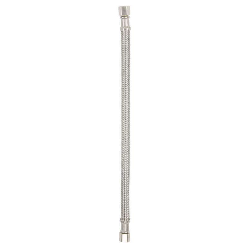 Plumb Pak 1/4 in. Compression each X 1/4 in. D Compression 12 in. Stainless Steel Ice Maker Supply L
