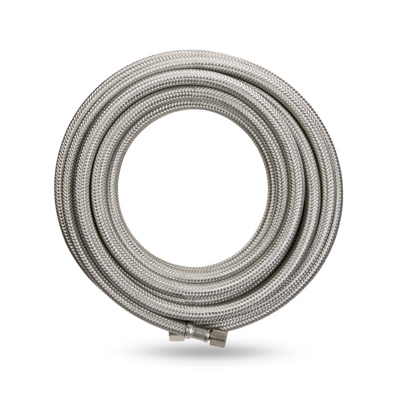 Plumb Pak 1/4 in. Compression Sizes X 1/4 in. D Compression 20 ft. Stainless Steel Ice Maker Supply