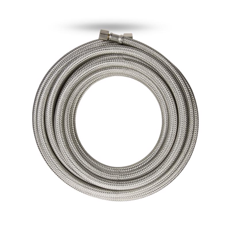 Plumb Pak 1/4 in. Compression Sizes X 1/4 in. D Compression 20 ft. Stainless Steel Ice Maker Supply