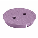 NDS 7 in. W X 7 in. D X 1.1 in. H Round Valve Box Cover Purple