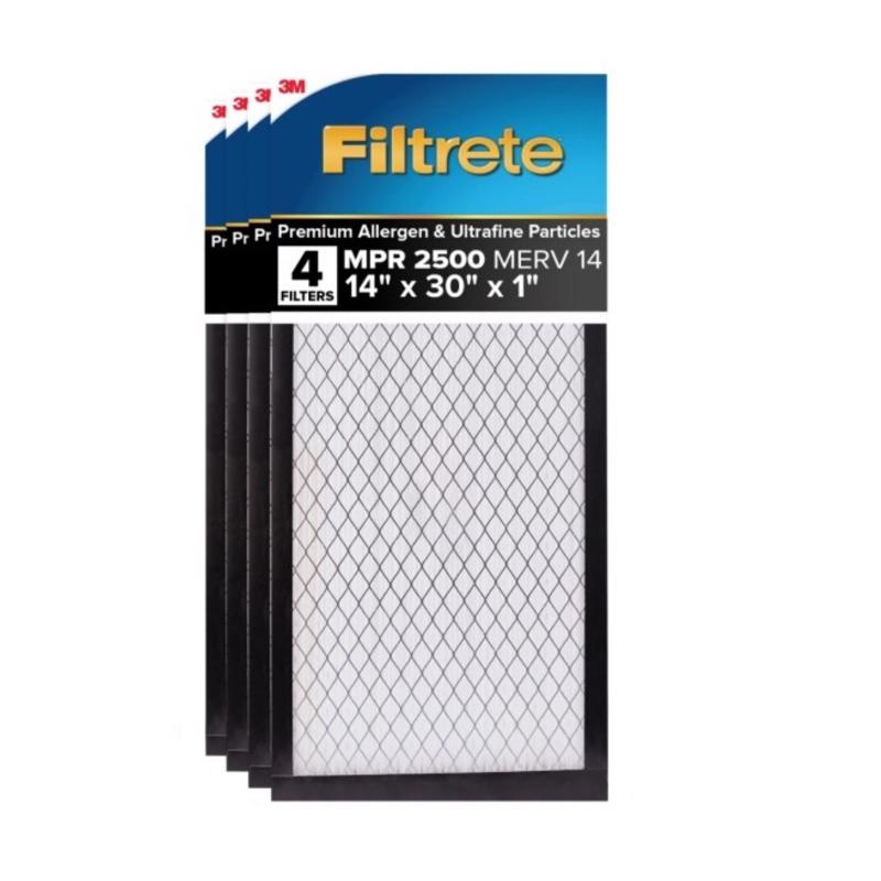 Filtrete 14 in. W X 30 in. H X 1 in. 14 MERV Pleated Air Filter