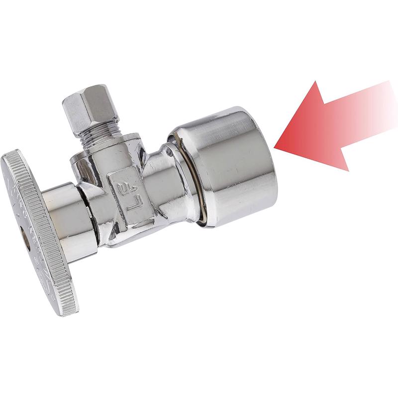 Keeney 1/2 in. Brass Chrome 1/4 in. Shutoff Valve Handle 1 pc