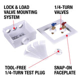 Oatey 1/4 in. D Washing Machine Outlet Box