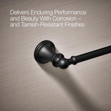 Kohler Traditional 4 Inch Centerset Matte Black Faucet and Bath Hardware Kit
