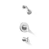 Sterling Agosti Modern 8 inch Widespread Polished Chrome Faucet with Tub Shower Faucet