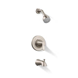 Sterling Endusk 4 Inch Centerset Brushed Nickel Faucet with Tub Shower Faucet