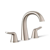 Sterling Endusk 8 Inch Widespread Brushed Nickel Faucet with Tub Shower Faucet