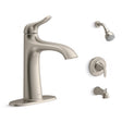 Sterling Endusk Single-Handle Brushed Nickel Faucet with Tub Shower Faucet