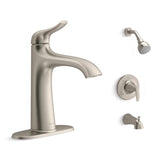 Sterling Endusk Single-Handle Brushed Nickel Faucet with Tub Shower Faucet
