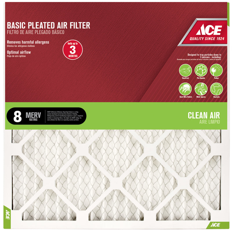 FILTER AIR PLEAT 14X25X1