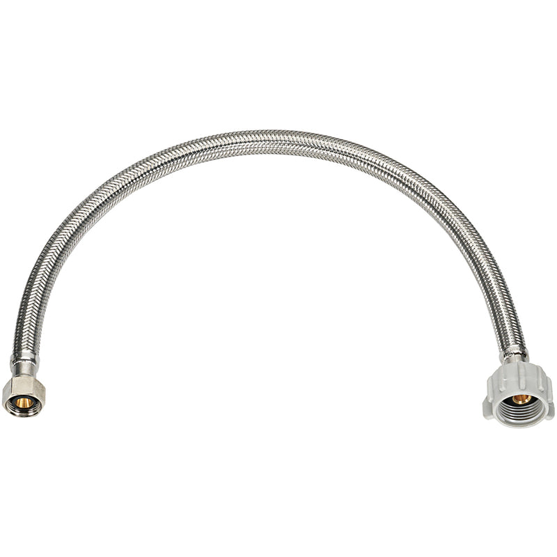 Ace 1/2 in. FIP X 7/8 in. D Ballcock 20 in. Braided Stainless Steel Toilet Supply Line