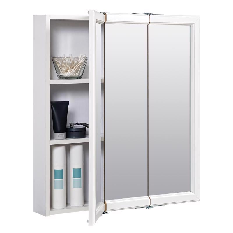 Zenna Home 26 in. H X 24 in. W X 4.5 in. D Rectangle Medicine Cabinet