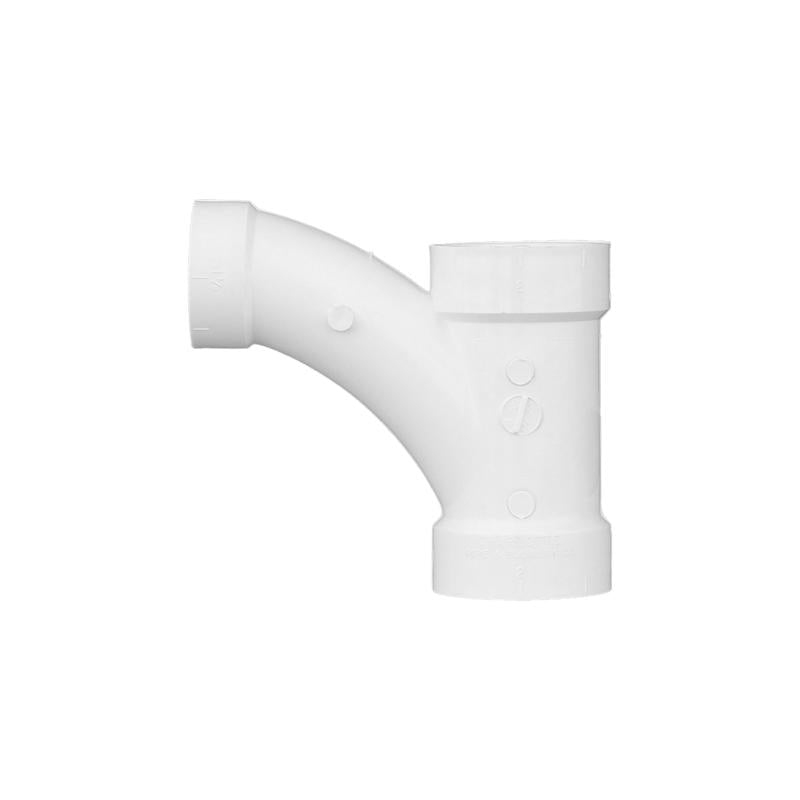 Charlotte Pipe Schedule 40 3 in. Hub X 3 in. D Hub PVC Wye 1 pk