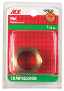 COMPRSN NUT 7/8"BRASS