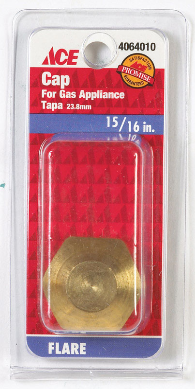 GAS APPL CAP 15/16"BRS