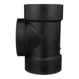 Charlotte Pipe 4 in. Hub X 4 in. D Hub ABS Flush Cleanout Tee