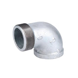 STZ Industries 2 in. FIP each X 2 in. D MIP Galvanized Malleable Iron 90 Degree Street Elbow